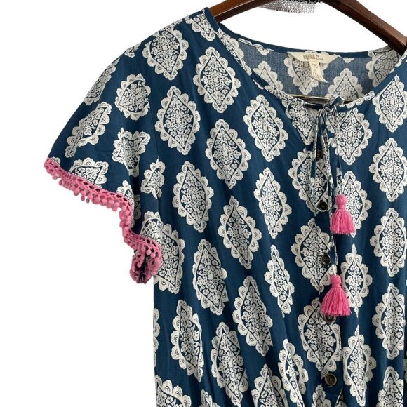 Matilda Jane Brilliant Daydream On The Fringe Romper Womens Size Medium Tassel - Picture 4 of 11